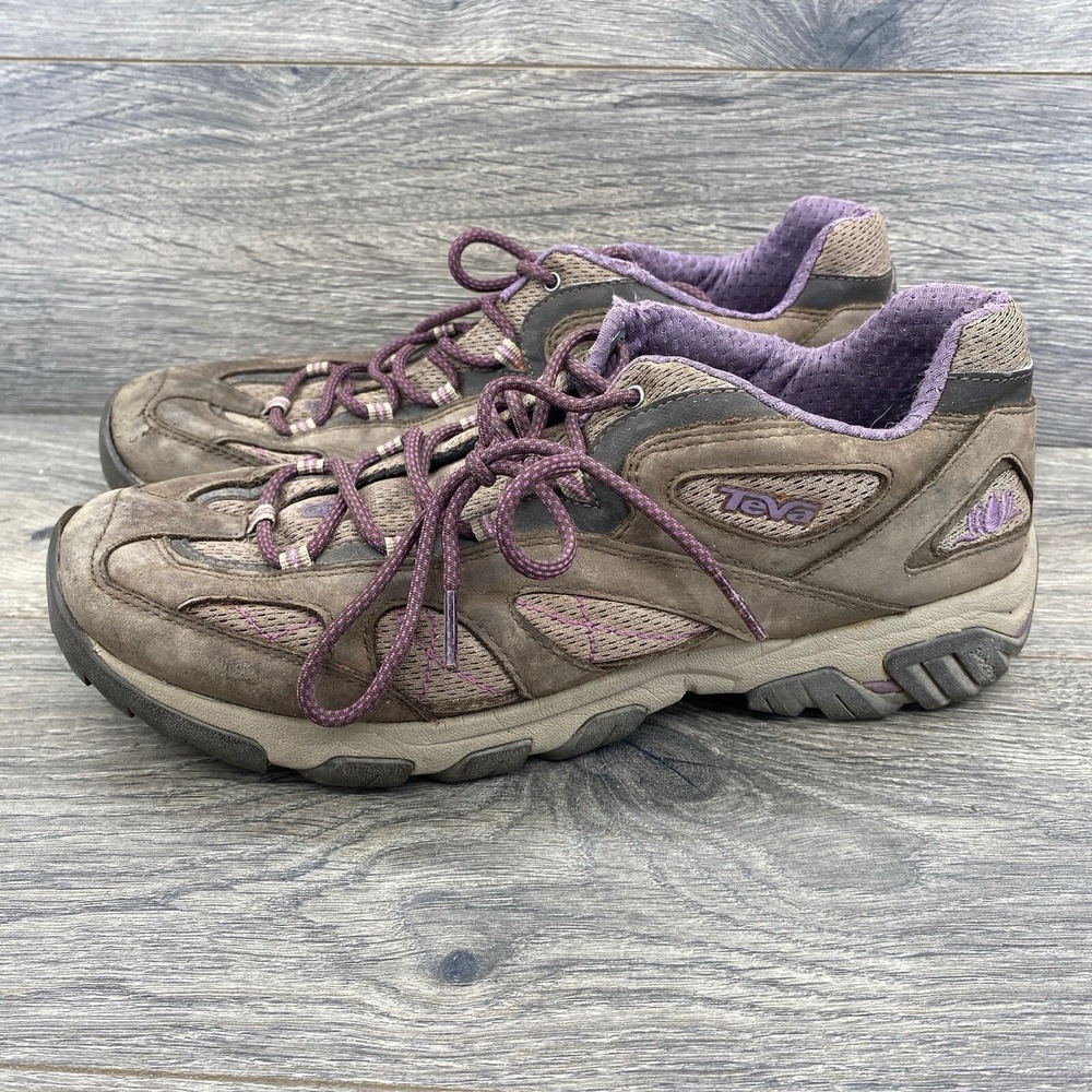 Teva Women's Genea Trail Hiking Shoes Size 11 Brown Purple 4050